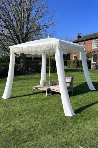 Antique white gazebo marquee - white,