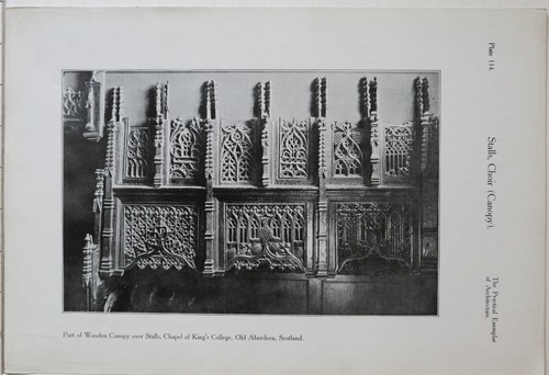 1907 architecture print - print, wooden