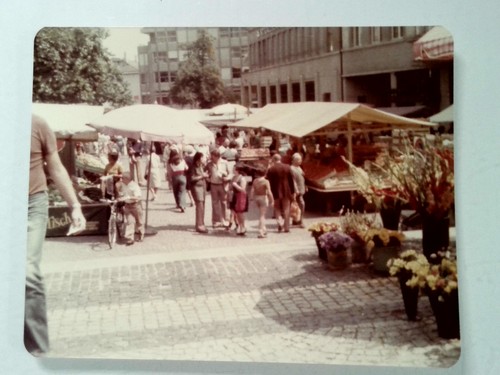 Outdoor market scene with - scene,